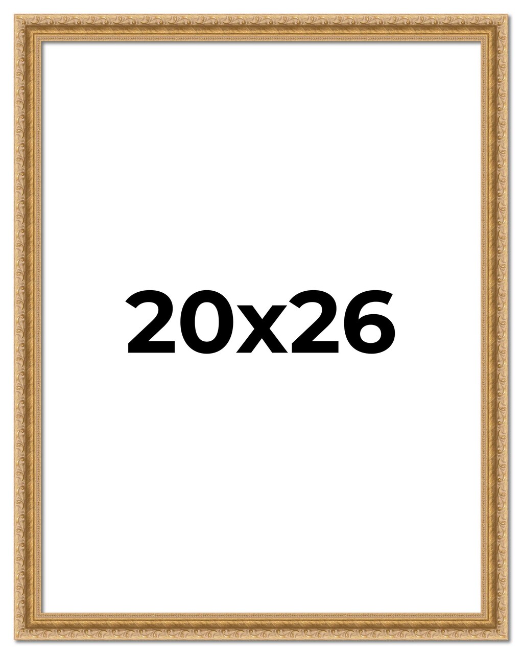 20x26 Refined Picture Frame with UV-Resistant Acrylic & Acid Free Backing, Available in 5 Finishes - Black, Blue, Gold, Silver, and White